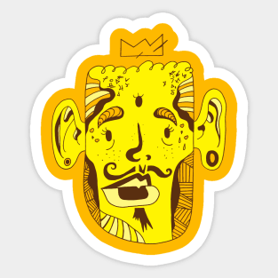 Sorange Strange King Pierre Sticker